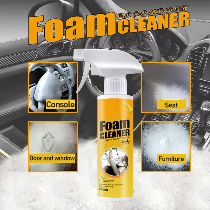 Leather Cleaner Interior - 1/3pcs-30/100 مللي منظف رغوي متعدد الأغراض